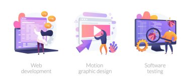 Web sitesi geliştirme vektör konsepti metaforları