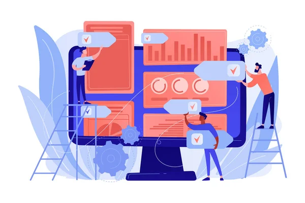 PR estratégia conceito vetor ilustração . —  Vetores de Stock