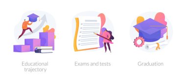 Akademik derece vektör konsepti metaforları alınıyor.