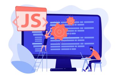 JavaScript kavramı vektör çizim.