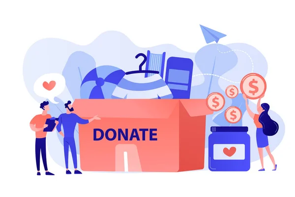 Donation koncept vektor illustration . – Stock-vektor