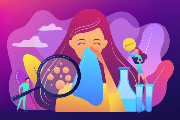 Векторная иллюстрация аллергических заболеваний
.