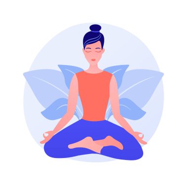 Yoga okulu vektör metaforu