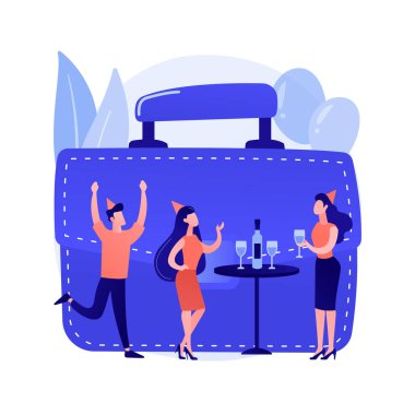 Şirket parti vektör konsepti metaforu