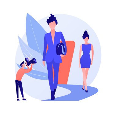 Moda haftası vektör metaforu