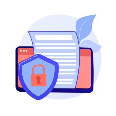 Lisans anlaşması vektör metaforu