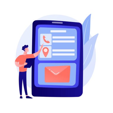 Mobil mesajlaşma vektör konsepti metaforu