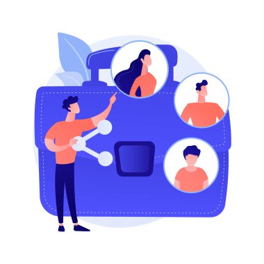 Öğrenci değişim programı. Yurtdışında üniversite eğitimi, uluslararası öğrenim girişimi, işçi paylaşımı. Üniversite gezisi, iş turizmi. Vektör izole kavram metaforu