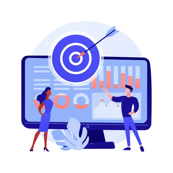 Targeting Result Orientation Goal Achievement Business Strategy Aim Accomplishment Objective — Stock Vector
