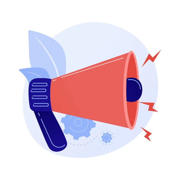 Attention Attraction Important Announcement Warning Information Sharing Latest News Loudspeaker — Stock Vector