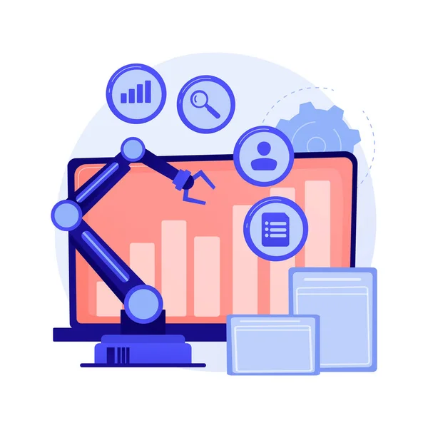 Online Business Development Gradual Growth Positive Tendency Gain Indicator Statistics — Stock Vector