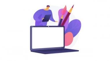 Site tasarımı 4K döngü canlandırması