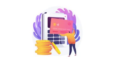 Ödeme seçenekleri 4K döngü canlandırması