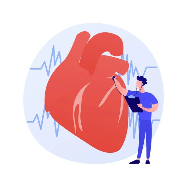 Clinique Cardiologie Service Hospitalier Coeur Sain Prévention Cardiovasculaire Élément Conception — Image vectorielle