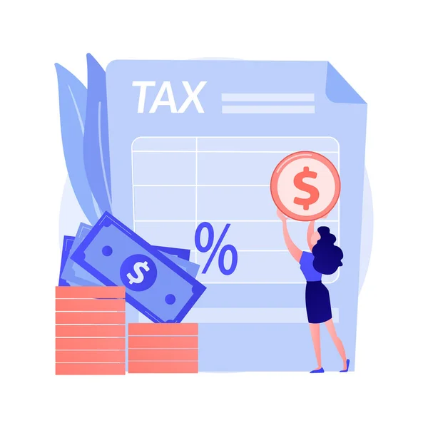 Zorlama Vergisi Çek Ödemesi Yasal Vergi Mükellefleri Bütçeyi Yönetiyorum Pahalı — Stok Vektör
