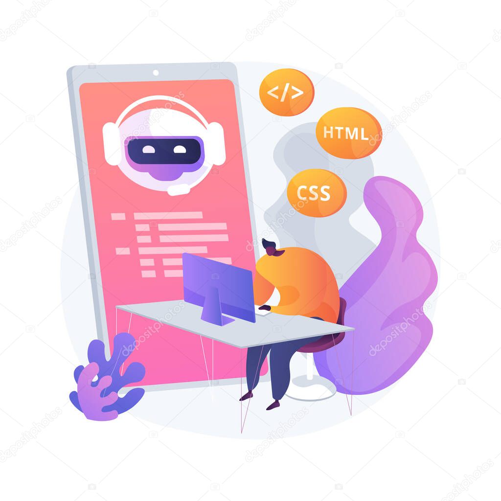 Vector illustration of Java Developer Smartphone Software 390564636