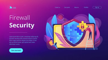 Firewall konsept iniş sayfası.