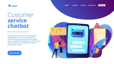 Chatbot müşteri hizmetleri iniş sayfası.