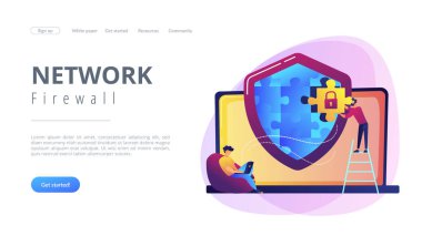 Firewall konsept iniş sayfası.