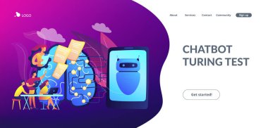 Chatbot, Turing test konsepti iniş sayfasını geçiyor.