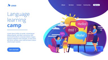 Bilgisayar programlama kampı iniş sayfası.