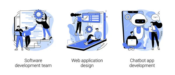 Programación profesional abstracto concepto vector ilustraciones. — Archivo Imágenes Vectoriales