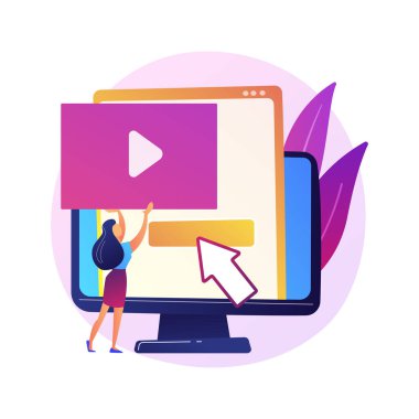 Video düzenleme vektör konsepti metaforu