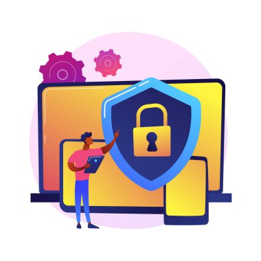 Genel veri koruma düzenleme vektör metaforu