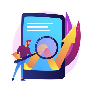 Mobil yazılım optimizasyonu vektör konsepti metaforu.