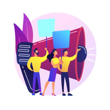 Manifestasyon vektör konsepti metaforu