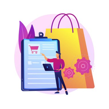 Sıralama programı vektör konsepti metaforu.