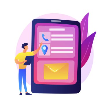 Mobil mesajlaşma vektör konsepti metaforu