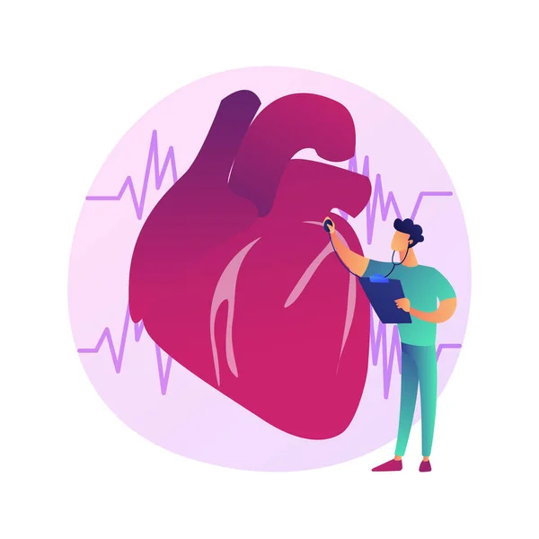 Cardiology clinic vector concept metaphor — Stock Vector