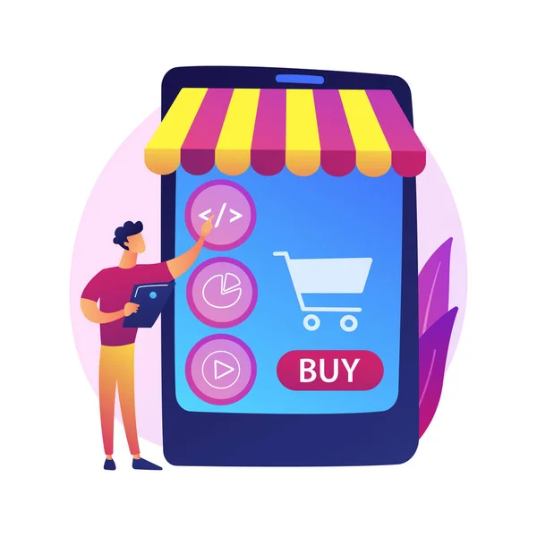 Product selection vector concept metaphor. — Stock Vector