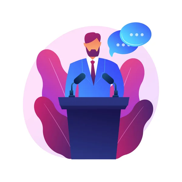 Business conference, corporate presentation vector concept metaphor. — Stockový vektor