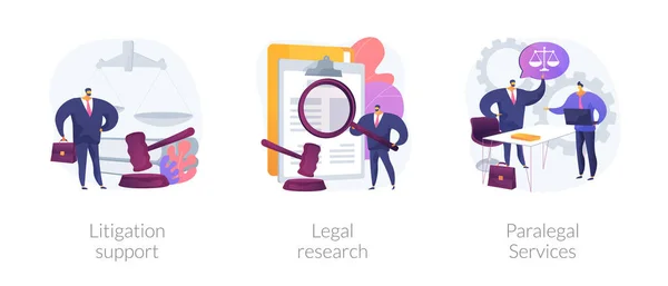 Legalny outsourcing abstrakcyjnych ilustracji wektorowych koncepcji. — Wektor stockowy