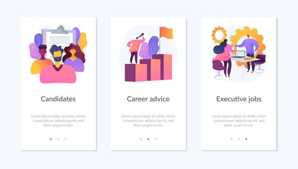 Careers app interface template.