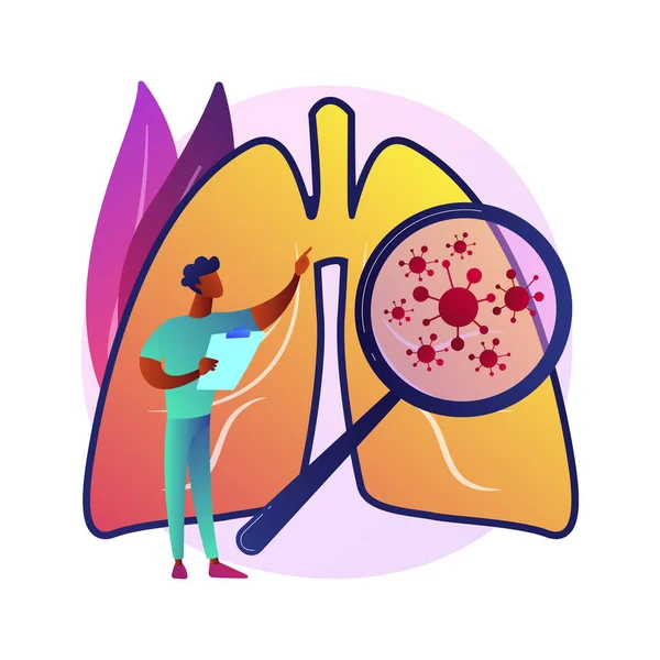 Metáfora del concepto de vector de enfermedad respiratoria — Vector de stock