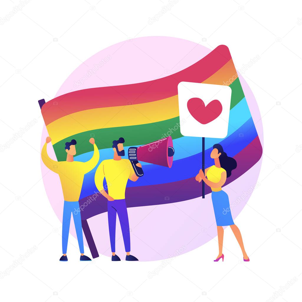 LGBT pride vector concept metaphor