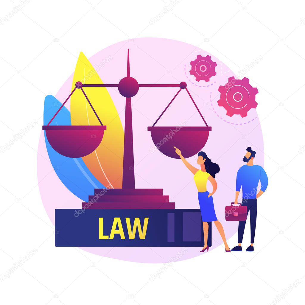 Legal services vector concept metaphor