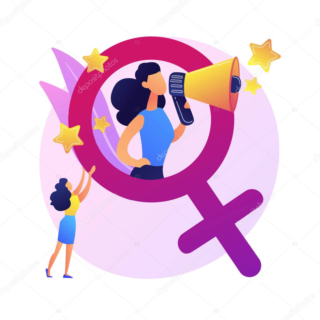 Feminism vector concept metaphor