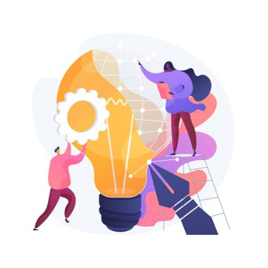 Endüstriyel tasarım soyut konsept vektör çizimi.