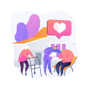 Sosyal tesisler soyut konsept vektör çizimi.