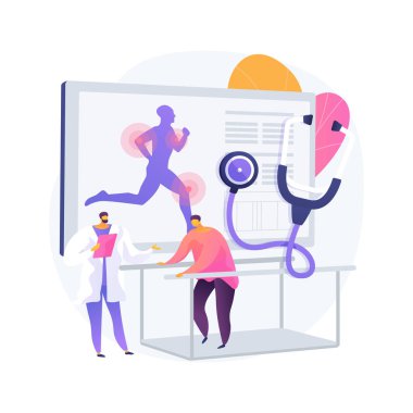 Spor tıbbı soyut konsept vektör çizimi.