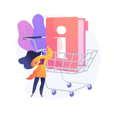 Tüketici bilgisi soyut konsept vektör çizimi.