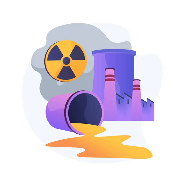 Technological disasters abstract concept vector illustration. — Stock Vector