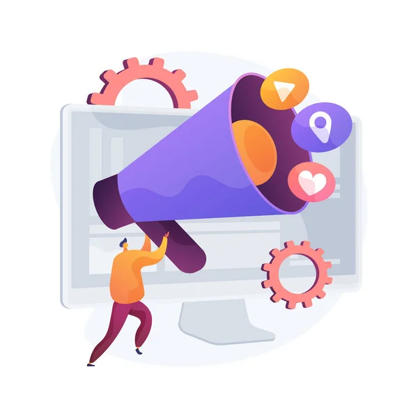 Online Marketing abstraktes Konzept Vektor Illustration. — Stockvektor