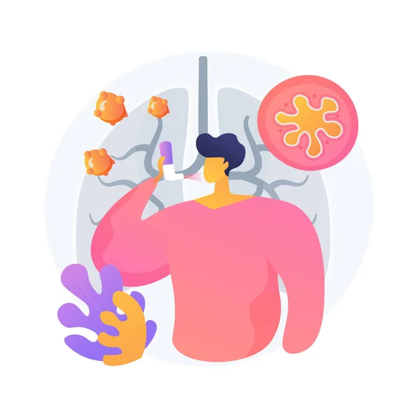 Illustration vectorielle du concept abstrait d'anaphylaxie. — Image vectorielle