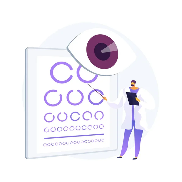 Vision Screening abstraktes Konzept Vektor Illustration. — Stockvektor