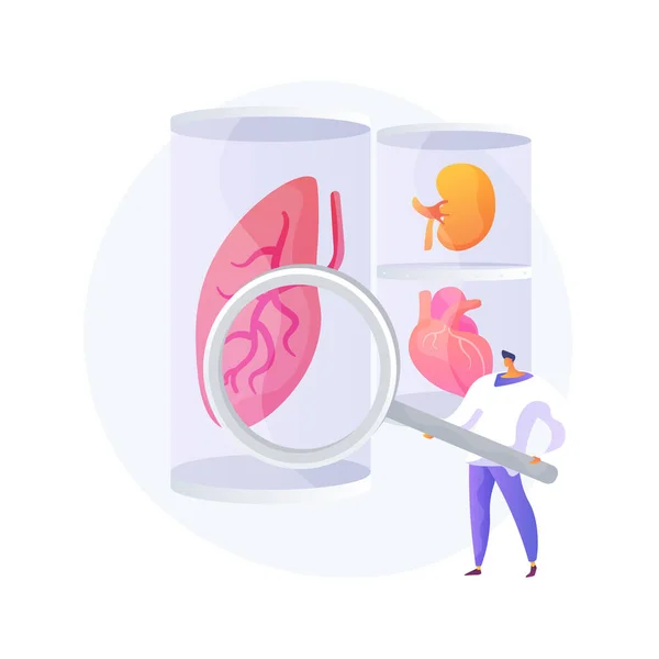 Lab-grown organs abstract concept vector illustration. — Stock Vector